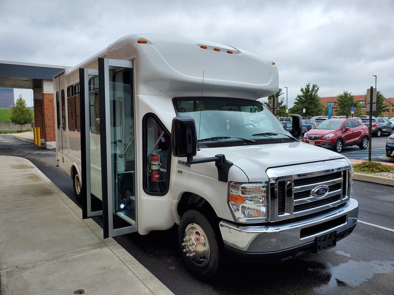 Nose view of Transit Van