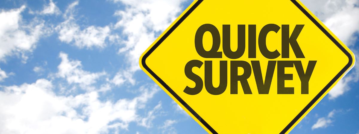 Quick Survey sing with sky in the backgound